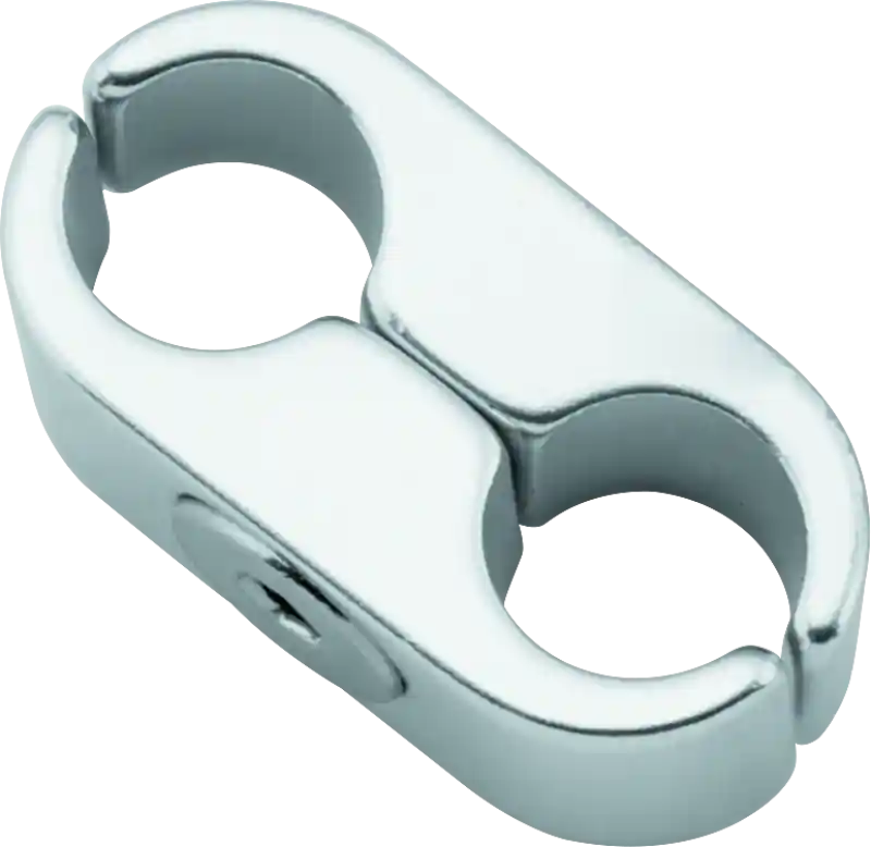 BikeMaster 2 Lines Cable Clamp - Silver Luxury