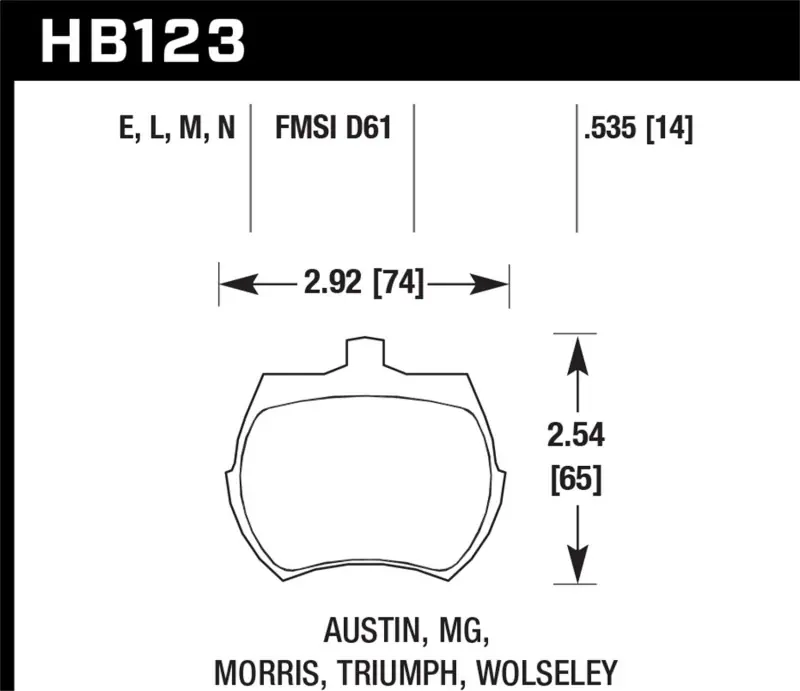 Best Choice HAWK ER-1 Brake Pad Sets