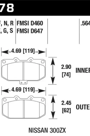 Best Price HAWK Blue 9012 Brake Pad Sets