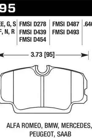 Buy Online HAWK ER-1 Brake Pad Sets