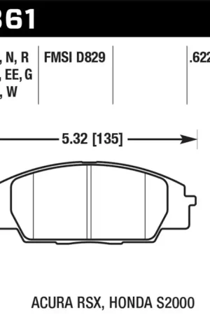 Best Choice HAWK DTC-60 Brake Pad Sets