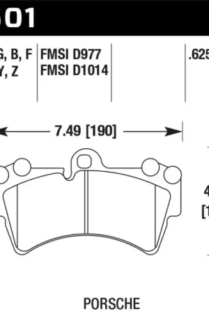 Budget HAWK HPS 5.0 Brake Pad Sets