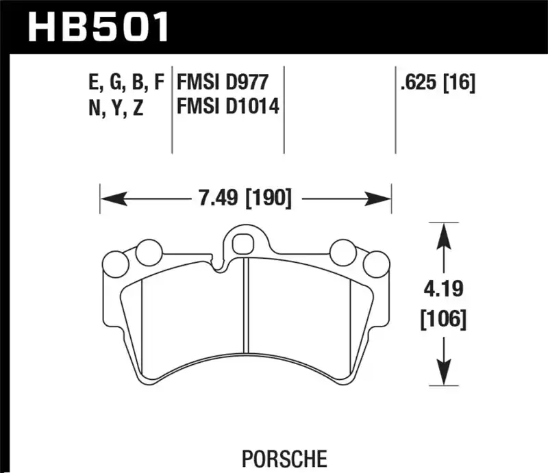 Budget HAWK HPS 5.0 Brake Pad Sets