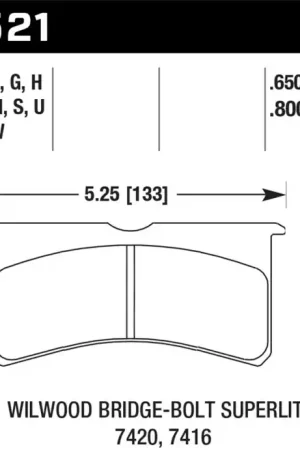Authentic HAWK HT-10 Brake Pad Sets