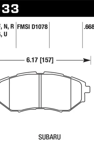 Brand New HAWK DTC-70 Brake Pad Sets