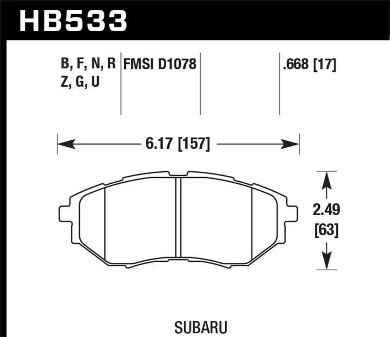 Brand New HAWK DTC-70 Brake Pad Sets