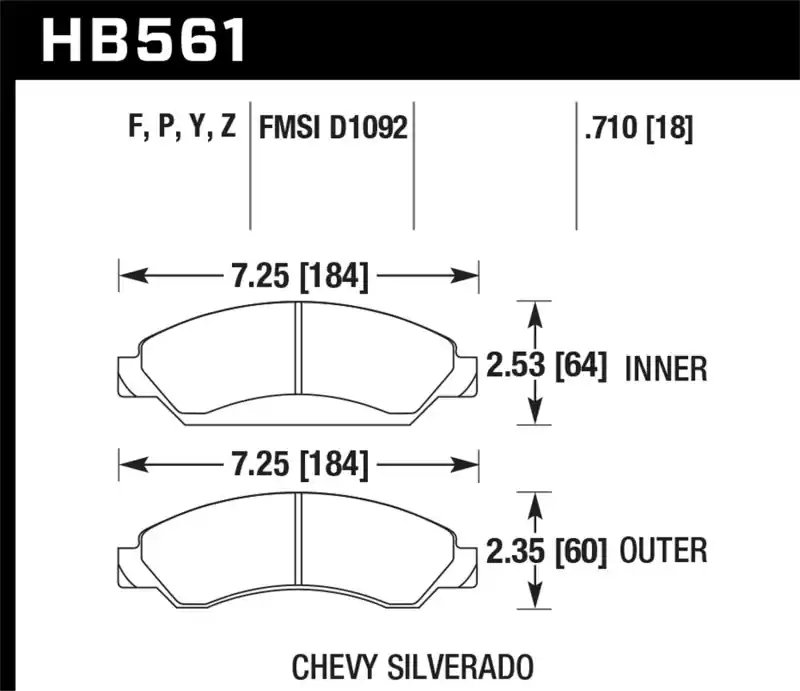 Best Seller HAWK Ceramic Brake Pad Sets