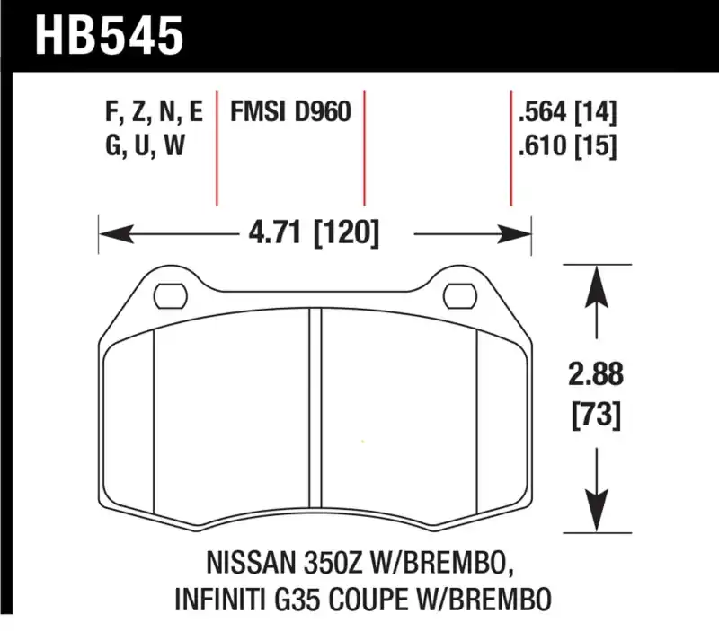 Buy Online HAWK HPS Brake Pad Sets