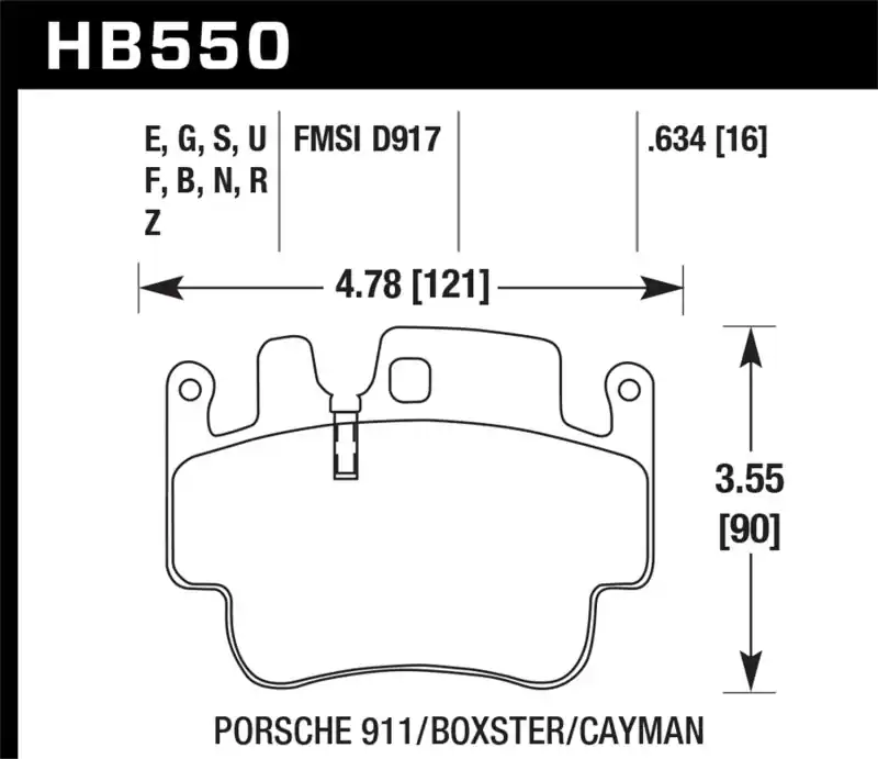 Authentic HAWK HPS Brake Pad Sets