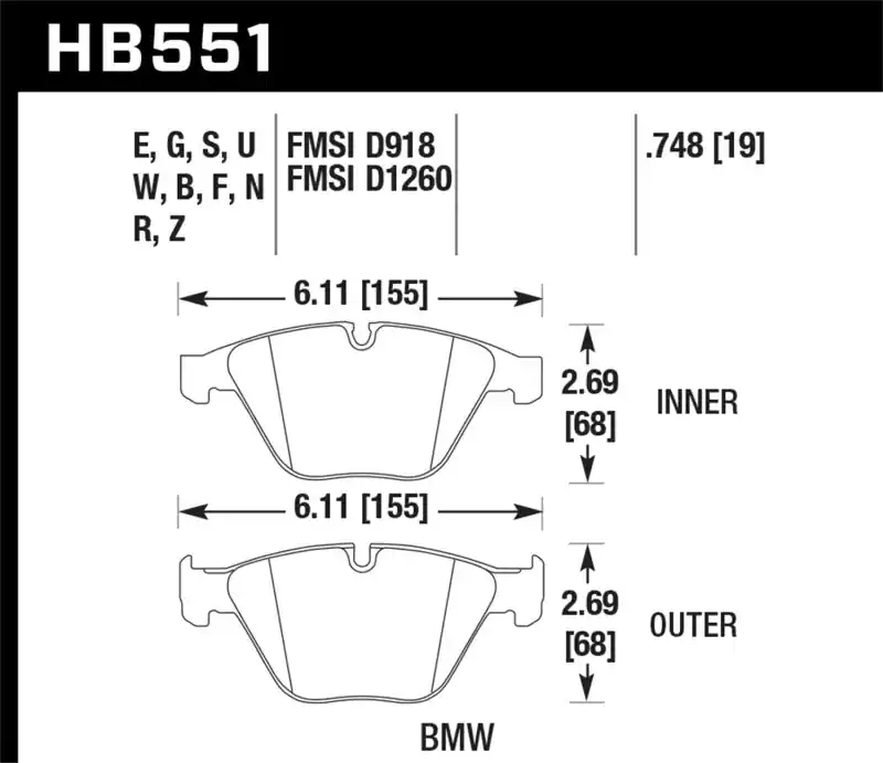 Bulk Order HAWK Blue 9012 Brake Pad Sets