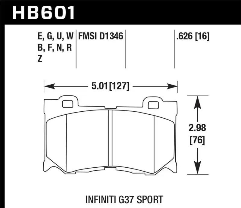 Fast Shipping HAWK HPS 5.0 Brake Pad Sets