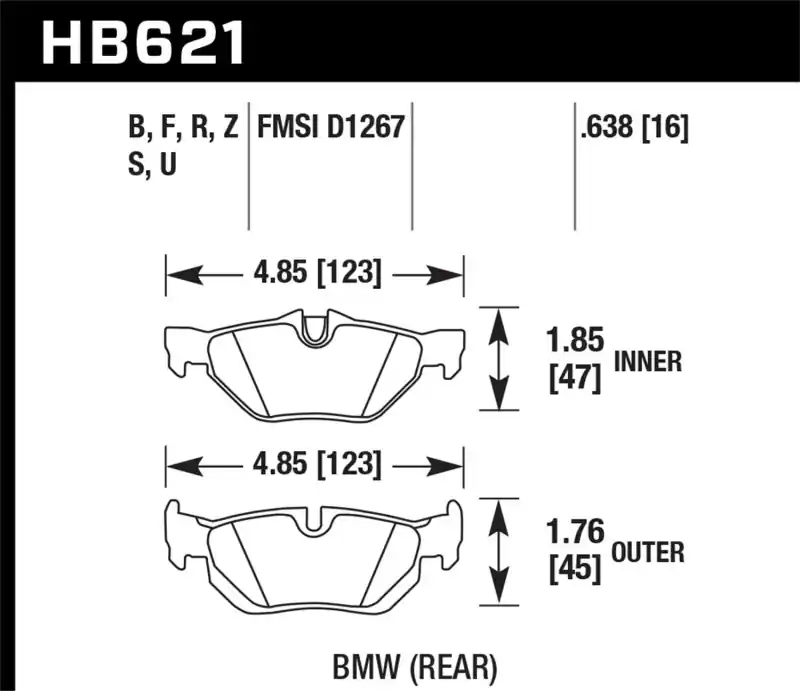 HAWK HPS Brake Pad Sets Wholesale