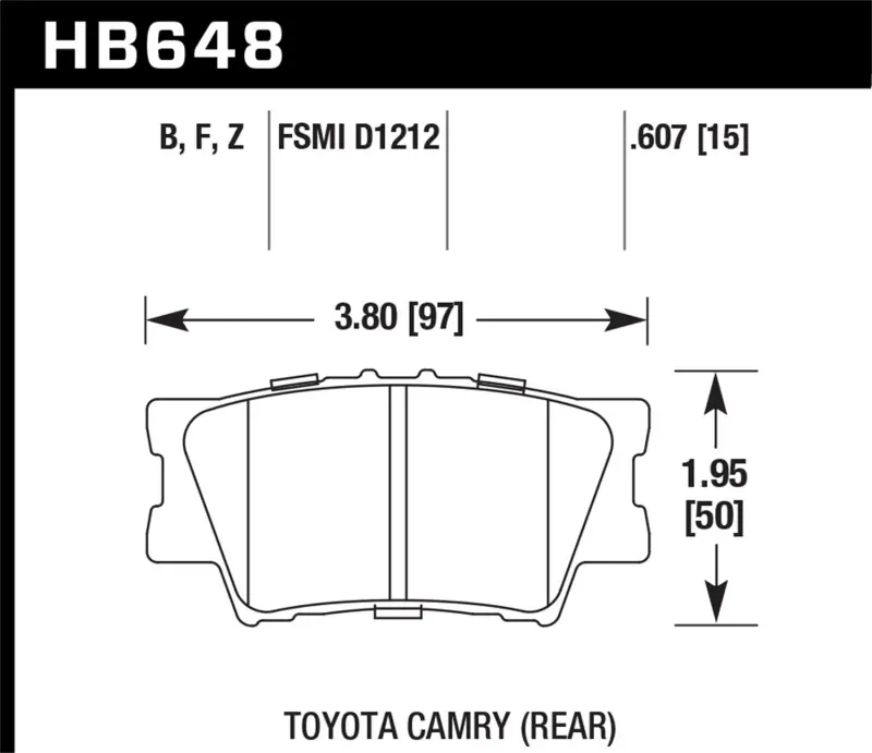 High Quality HAWK HPS Brake Pad Sets