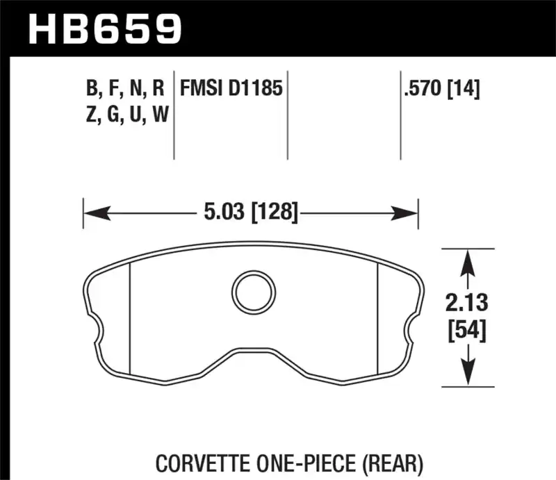 Original HAWK DTC-60 Brake Pad Sets