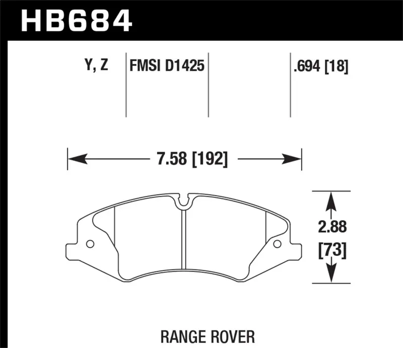 HAWK Ceramic Brake Pad Sets Fast Shipping