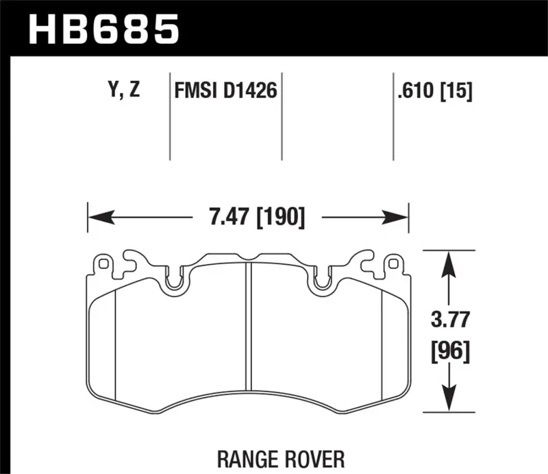 HAWK Ceramic Brake Pad Sets Crafted