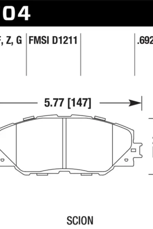 Brand New HAWK HPS Brake Pad Sets