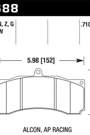 Budget HAWK Ceramic Brake Pad Sets