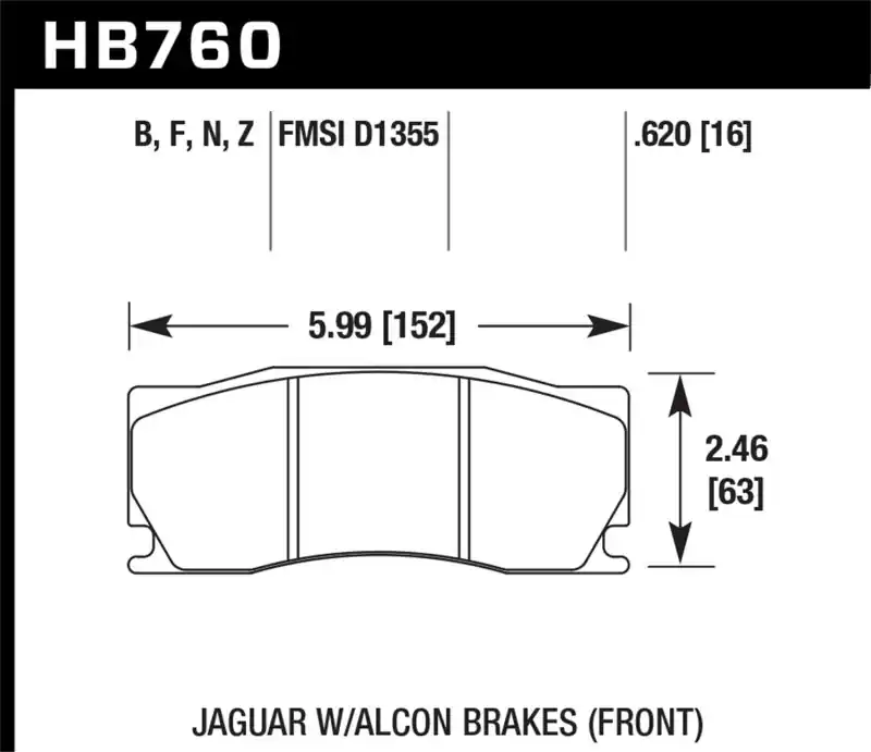 Modern HAWK Ceramic Brake Pad Sets