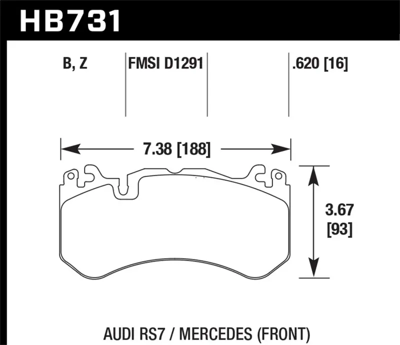 HAWK Ceramic Brake Pad Sets Free Delivery