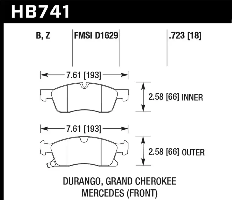 Factory Price HAWK HPS 5.0 Brake Pad Sets