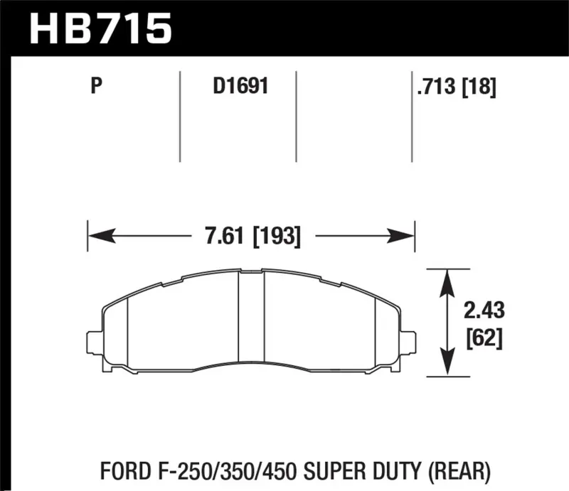 While Supplies Last HAWK LTS Brake Pads