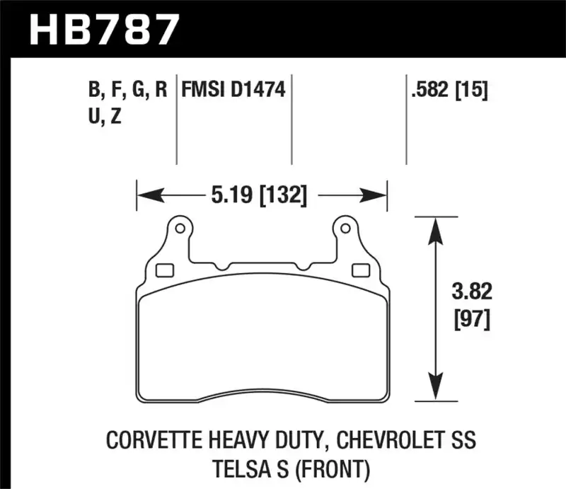 HAWK DTC-60 Brake Pad Sets High Quality