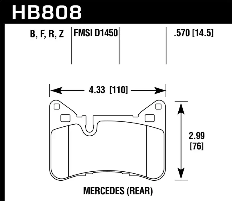 In Demand HAWK Ceramic Brake Pad Sets
