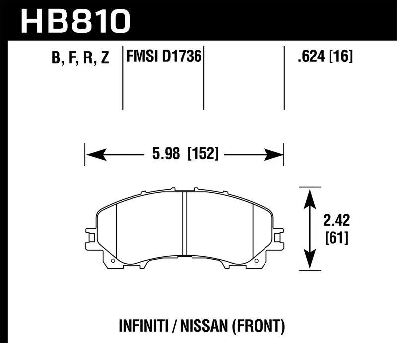 Brand New HAWK HPS 5.0 Brake Pad Sets