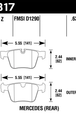 Best Choice HAWK HPS 5.0 Brake Pad Sets