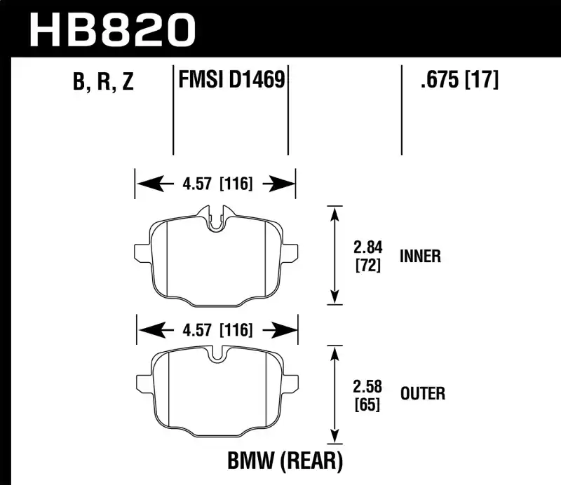 HAWK HPS 5.0 Brake Pad Sets Cheap