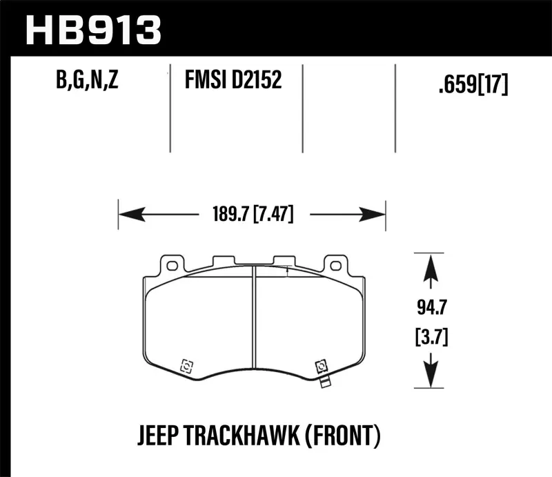 Worldwide Shipping HAWK Ceramic Brake Pad Sets