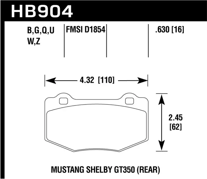 HAWK DTC-60 Brake Pad Sets Exclusive