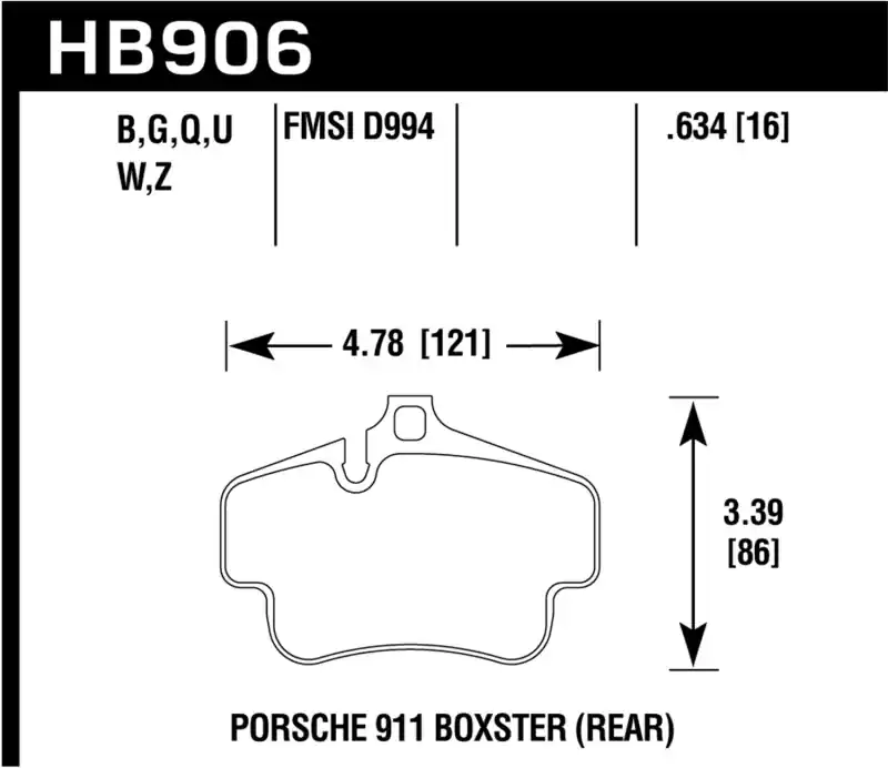 HAWK HPS 5.0 Brake Pad Sets Warranty Included