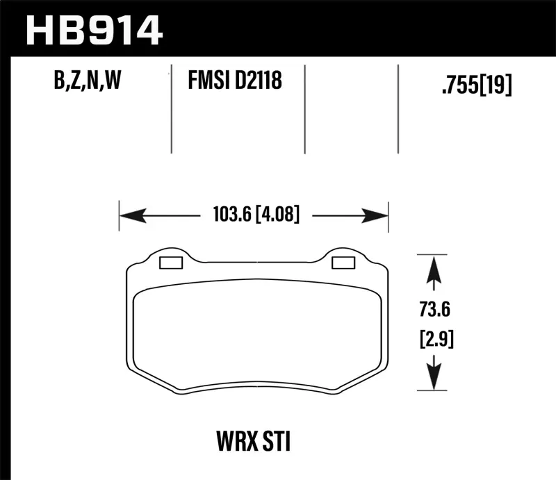 HAWK Ceramic Brake Pad Sets Worldwide Shipping
