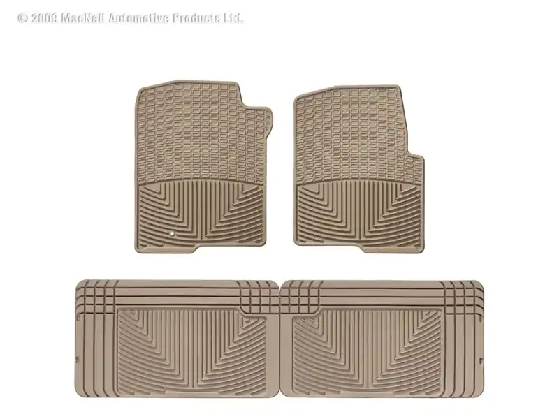 WT Rubber Mats - Rear - Tan Wholesale