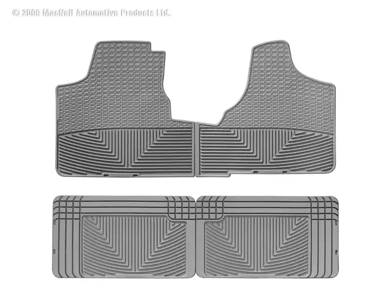 WT Rubber Mats - Front - Grey Premium