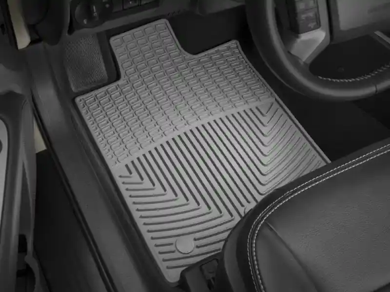 WT Rubber Mats - Front - Grey Affordable