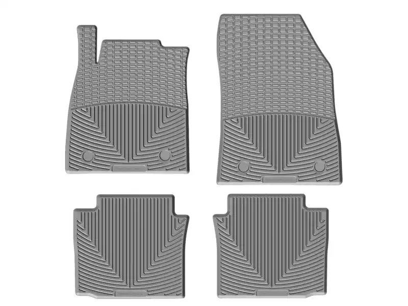 WT Rubber Mats - Front - Grey Trending