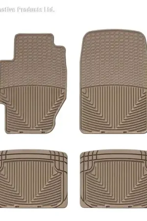 Affordable WT Rubber Mats - Rear - Tan