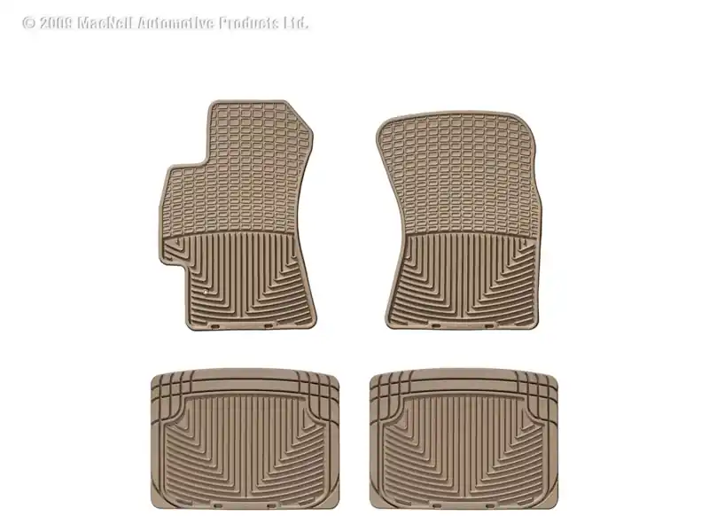 Budget WT Rubber Mats - Rear - Tan