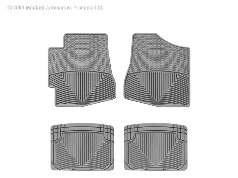 Same Day Shipping WT Rubber Mats - Rear - Grey