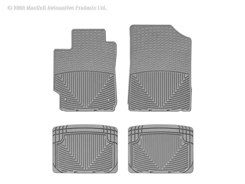 WT Rubber Mats - Rear - Grey Professional Grade