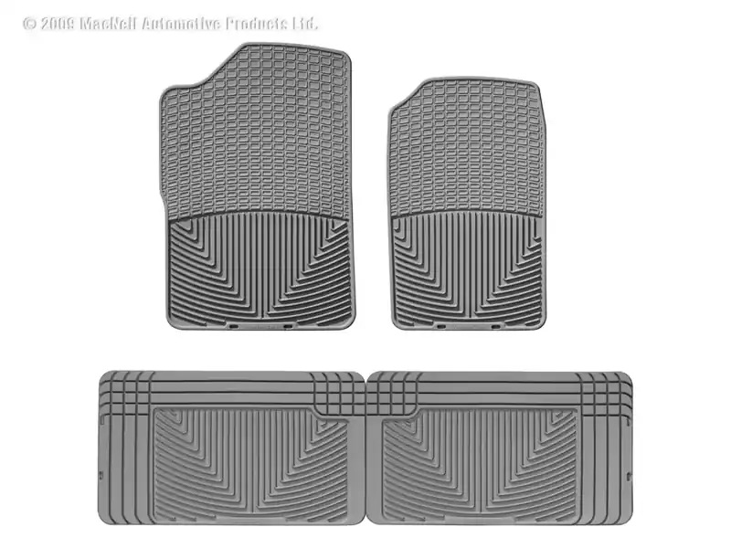 WT Rubber Mats - Front - Grey Free Shipping