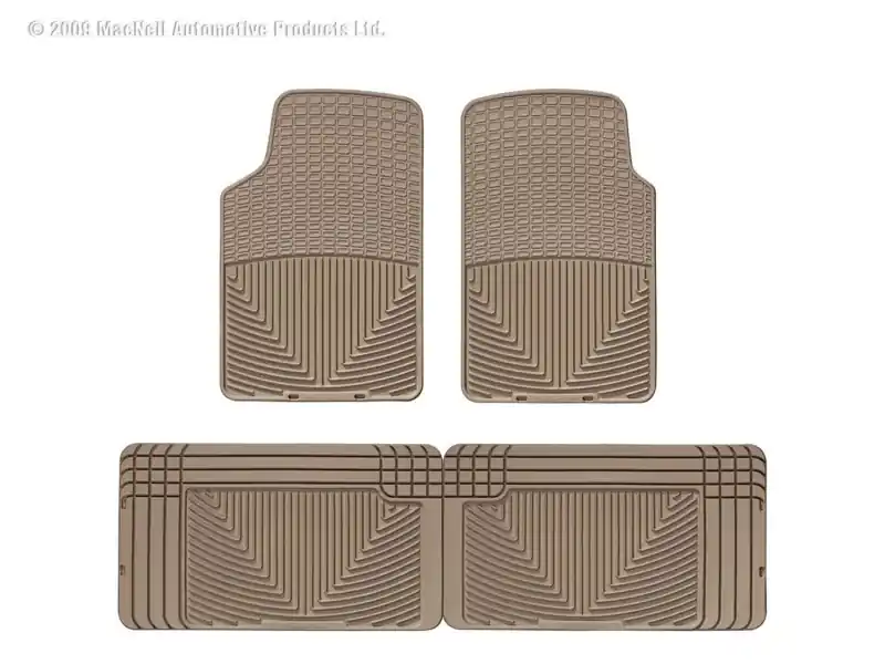 WT Rubber Mats - Rear - Tan Top Pick