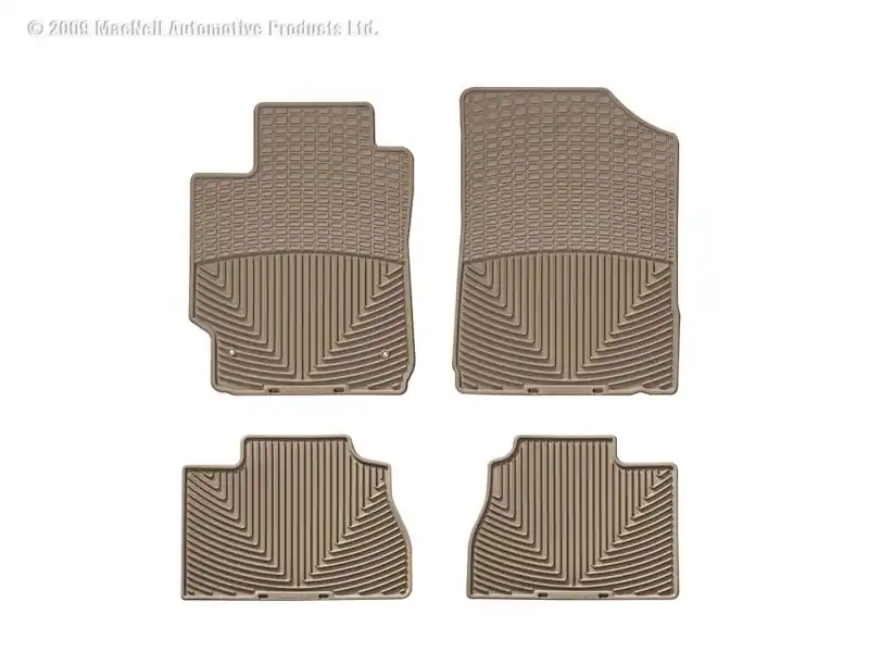 Worldwide Shipping WT Rubber Mats - Rear - Tan