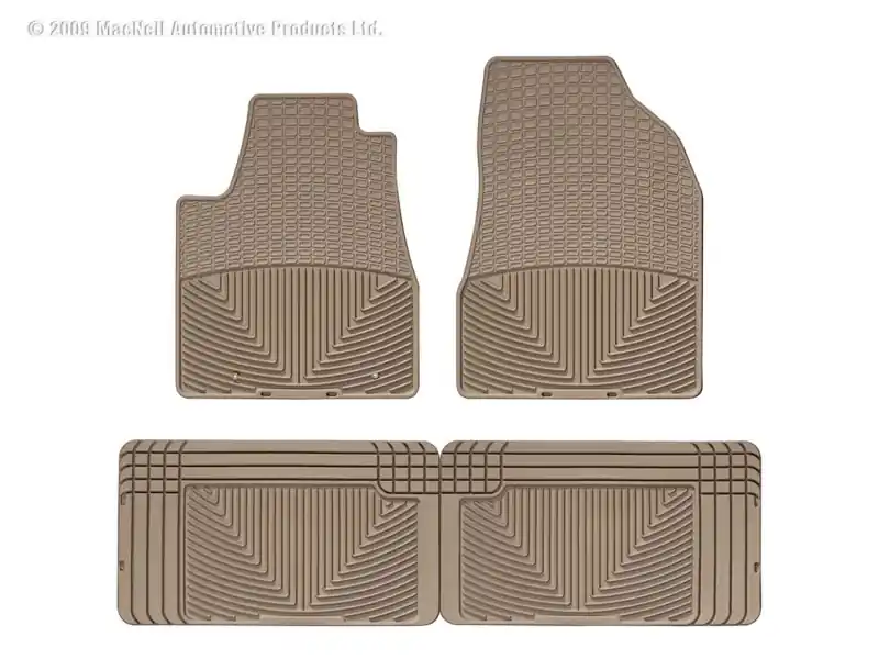 WT Rubber Mats - Rear - Tan Direct From Factory