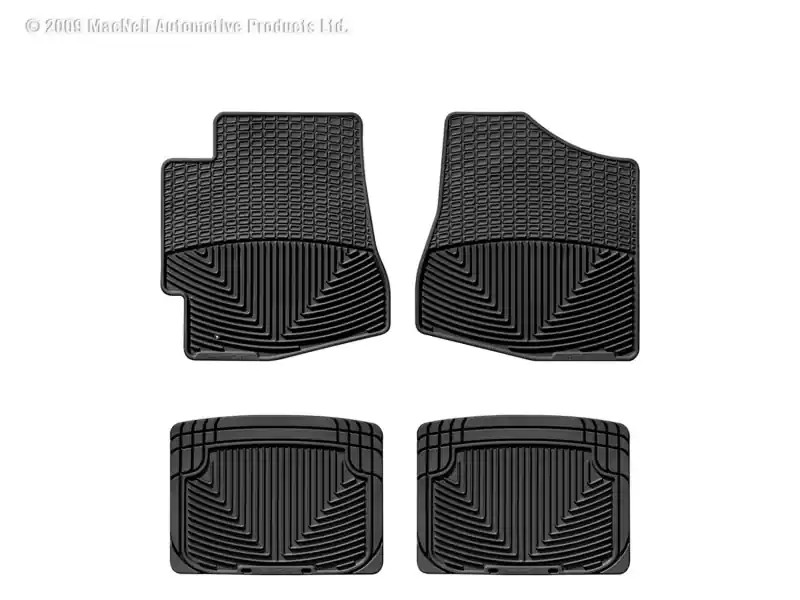 WT Rubber Mats - Rear - Blk Popular